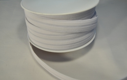 Elastique Bouton nylon 19mm blanc