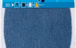 Renfort jeans thermocollant 10 x 14 cm bleu moyen