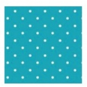 Coton Charming Dots turquoise