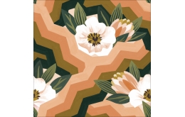 Rayon Spring Reverie ocre