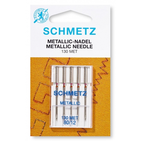 Aiguille machine à coudre métallic 80 marque Schmetz