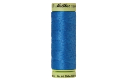 Fil à broder Mettler Silk bleu coloris 2049