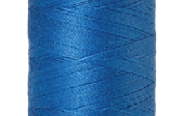 Fil à broder Mettler silk  bleu coloris 2049