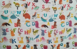 Coton alphabet des animaux