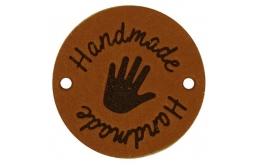 Label Handmade rond