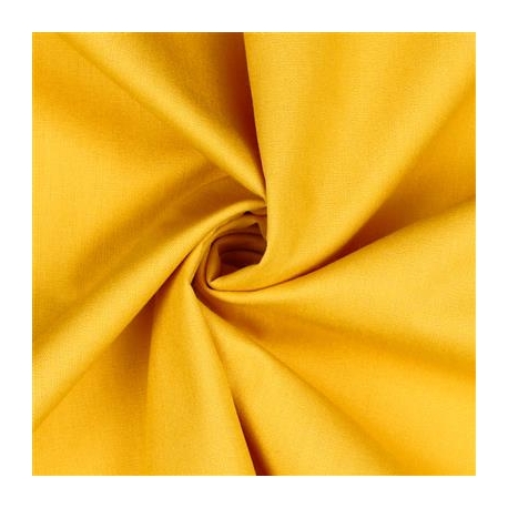 Coton uni jaune
