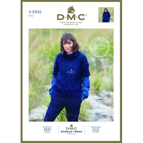 Brochure DMC Tricot Magnum Tweed 8233
