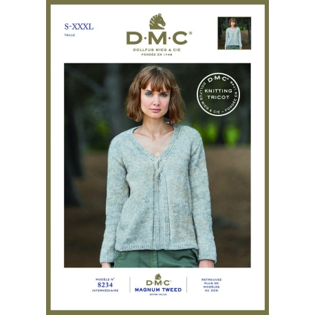 Brochure DMC Tricot Magnum Tweed 8234