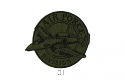 Appliqué thermocollant - air force - rond